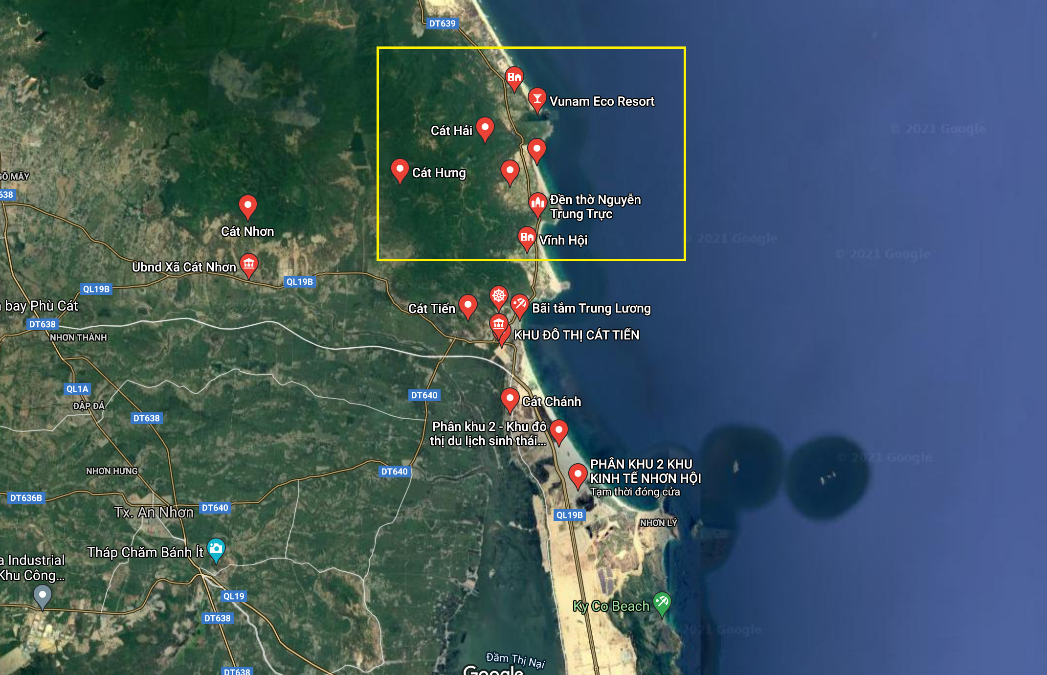 Bất động sản Bình Định khu đô thị biển mới có sân Golf 2021