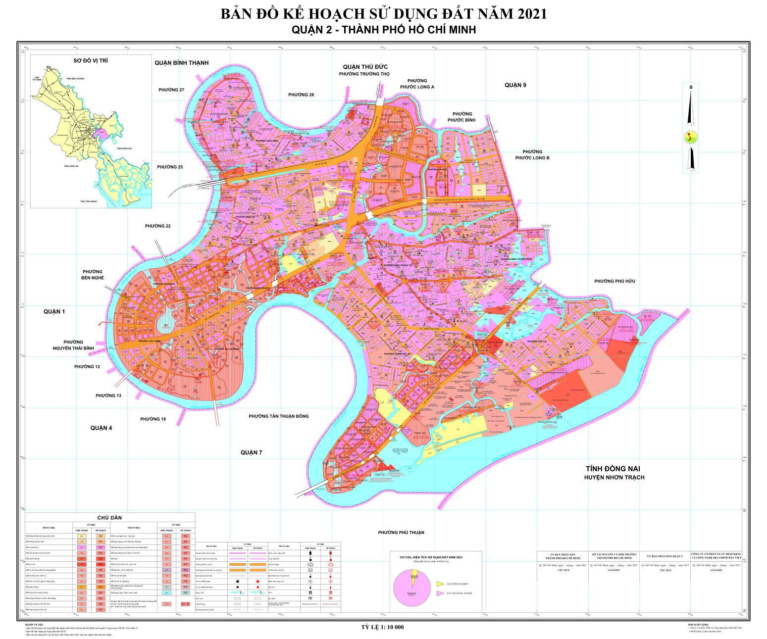 Kế hoạch sử dụng đất quận 2 năm 2021