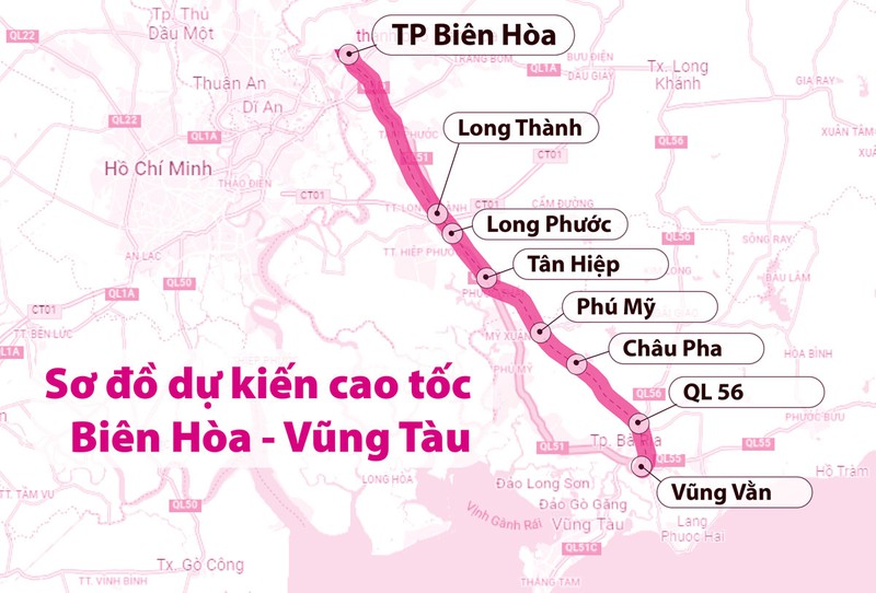 Cao tốc Biên Hoà Vũng Tàu chính thức triển khai năm 2021