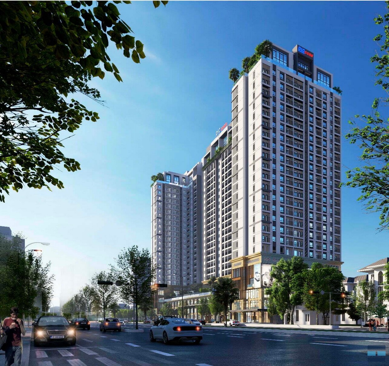 Phối cảnh tổng thể dự án căn hộ Chí Linh Center